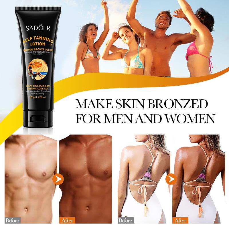 SADOER Moisturizing & Hydrating Wheat Tanning Serum Tanning Lotion