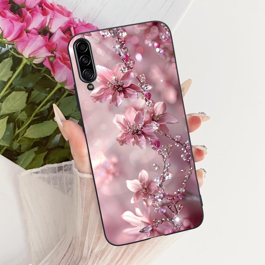 For Samsung Galaxy A90 5G Case SM-A908B Luxury Flowers Butterfly Painted Cover Soft Slim Phone Case For Samsung A90 A 90 5G Bags