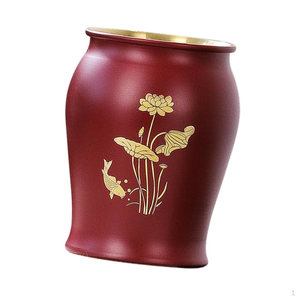 Metal Pen Holder Brush Home Elegant Desk Crafts Traditional Ideal Gift Office Multi Purpose