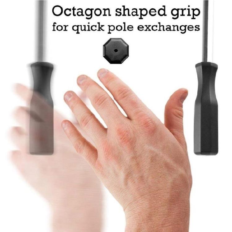 8Pcs Table Football Handle Octagonal Handle Grip End Caps Replacement Set For Foosball Table With NonSlip Design