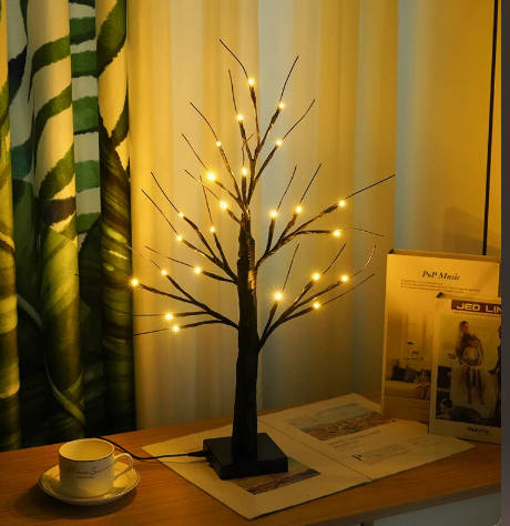 Halloween Tree Light Decoration with LED Lights for Holiday Party Decor