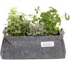 Mini Balcony Planter - Metro Huerto - MH - 50 X 20 X 20 Cm - Grey Black - Rectangular