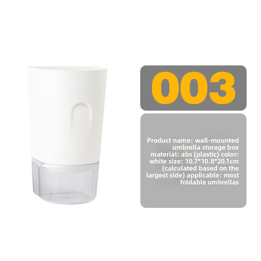 

Бытовое настенное ведро для хранения зонтов с дренажем без перфорации белый