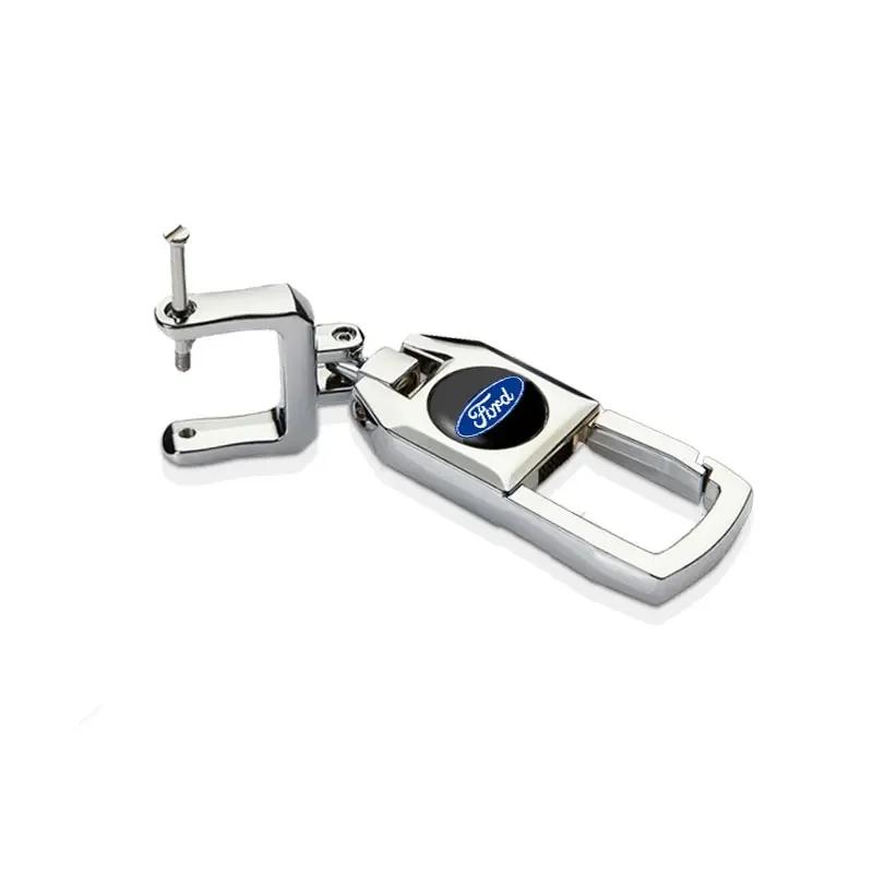 Car Sticker 2026 Ford Creative Metal Car Keyring Men's Key Chain Holder For Ford 2 3 Mondeo Mk3 F150 Ranger Fusion Mustang Fiest