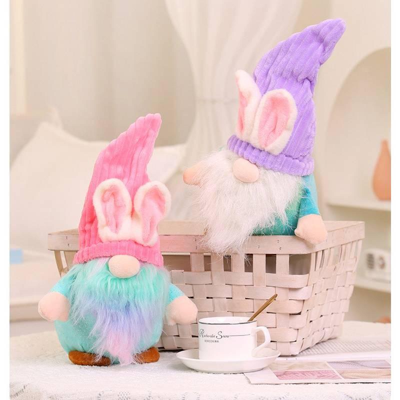 Magic Elf Rabbit Dwarf Old Man Plush Toy Stuffed Doll Bedroom 35cm Decoration