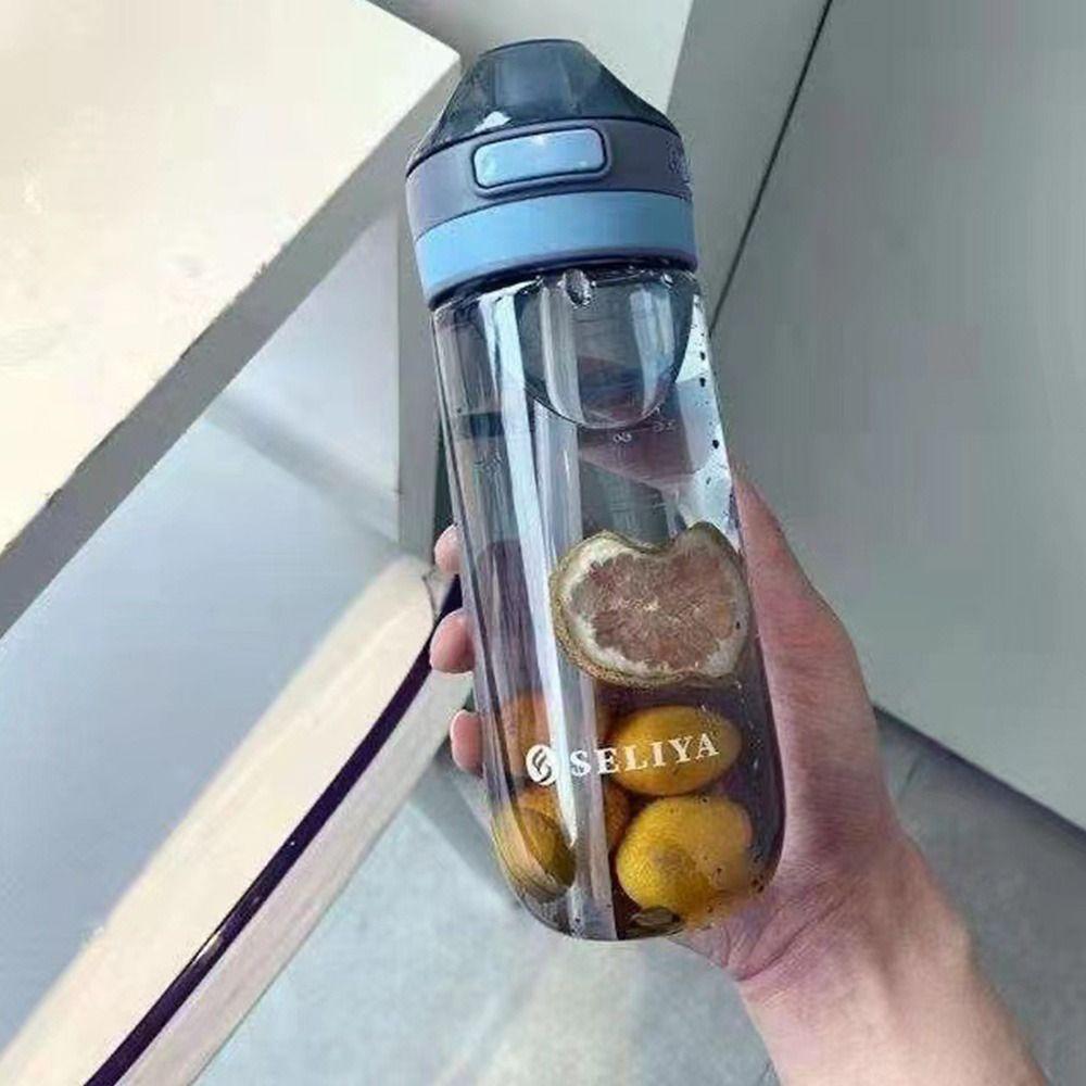 

Пластикові кухонні інструменти великої місткості Портативна чашка для чаю та кави Спортивна пляшка Пляшка для води Водяна чашка синій