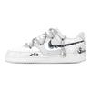 Court Vision Redeemer Abrasion Resistant Low Top Skateboard Shoes Men's White Gray HM9862-002(Team773-)
