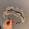 Luxury Crystal Beaded Hair Hoop Korean Style Wedding Headwear Trendy Fairy Vintage Headband  Women