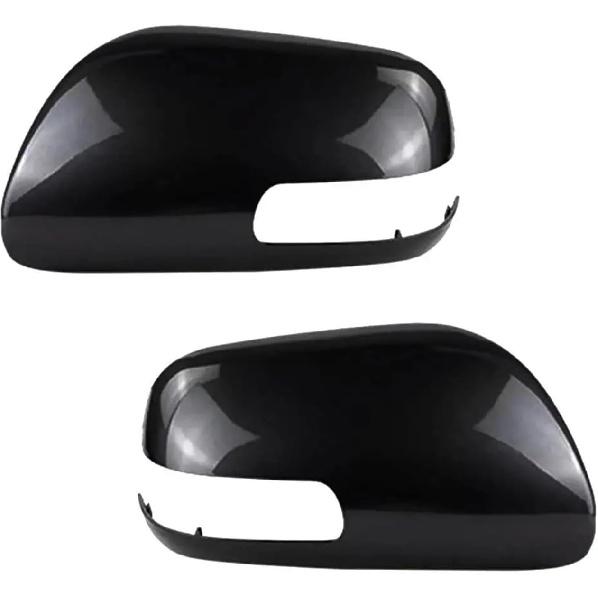 

1 Pair Car Side Door Rearview Mirror Cover Cap Molding Trim Replacement Compatible For Scion Tc 2011-2016 Gloss Black ABS
