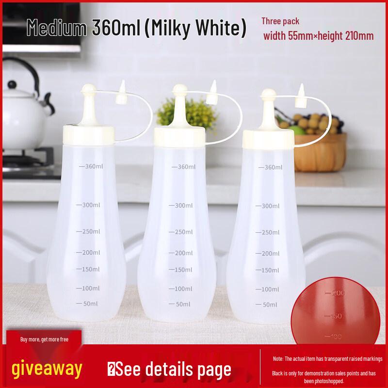 ZISIZ Commercial Salad & Seasoning Dispenser Bottle