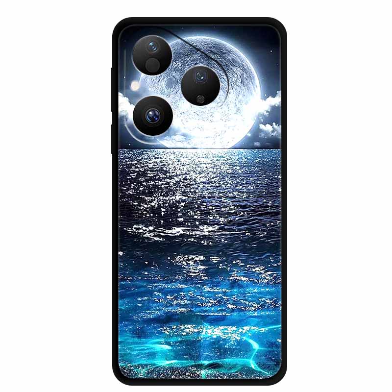 Colorful Case For Huawei Pura 80 Case Cartoon Animal Silicone Black Soft Cover for Huawei Pura 80 Case Protective Bumper Pura80