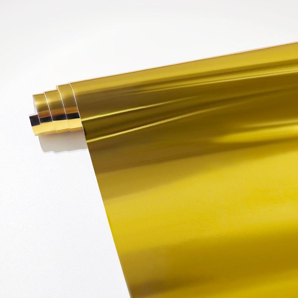 

1Roll Glossy Gold Permanent Vinyl Film Adhesive Self-adhesive Waterproof DIY Scrapbooks Glass Surfaces Car Home Craft Stickers 100x30.5CM
