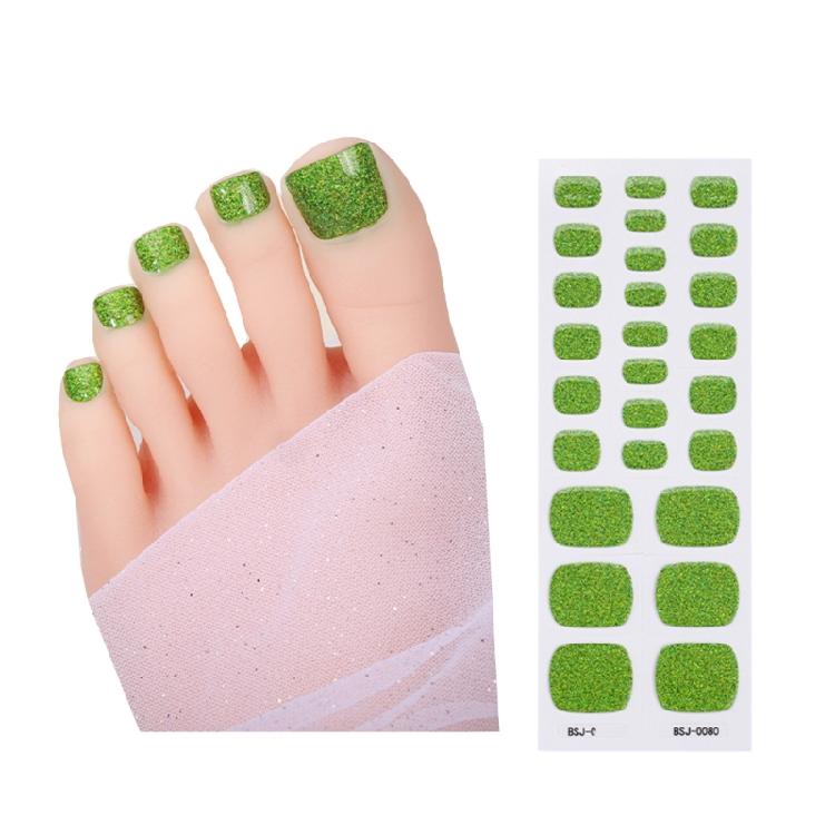 Teennagelstickers Semi-uitgeharde Gel Teennagellak Strips Pedicure Nagels Stickers