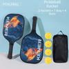 Shockproof Pickleball Paddles Set Non-slip Handle with 2 Rackets & 4 Pickleballs Balls Racquet Kit High Resilience