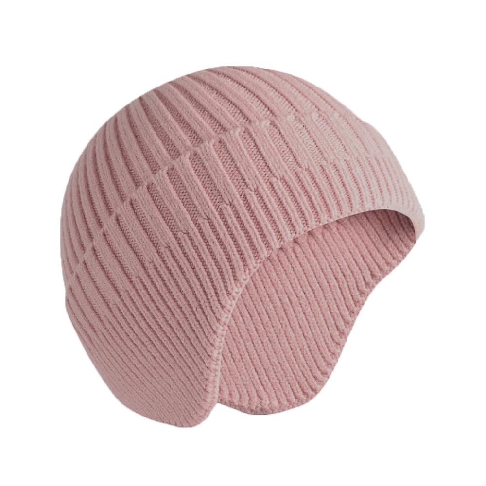Thick Knitted Earmuff Hat Solid Color Warm Beanie Hat Trendy Winter Earmuff Cap  Men Women