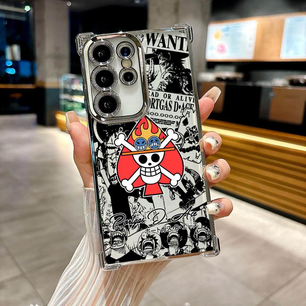 Anime Logo One Pieces Luffy Coque For Galaxy S26 Ultra Phone Case For Samsung S26 S25 S24 S23 S21 Ultra S20 FE S25 Plus 5G Cover