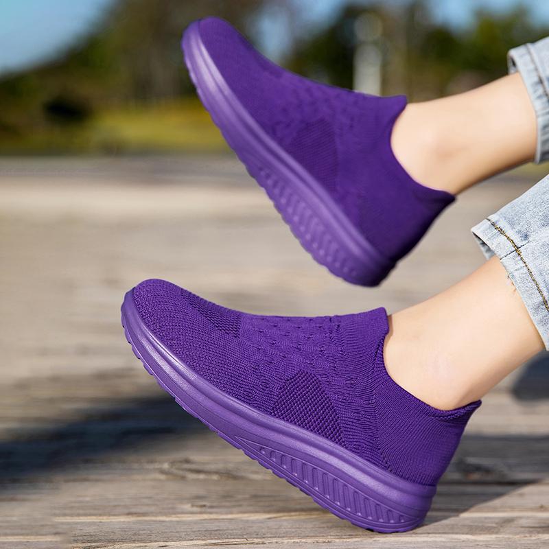Fashion Women Single Shoes Summer New Style Vulcanized Fashionable Thick Sole Lightweight Mesh Women's Casual Breathable Sneakers Shoes