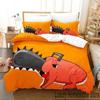 Anime Pochita Chainsaw Man Bedding Set Boys Girls Twin Queen King Size Duvet Cover Pillowcase Bed Boys Adult Home Textileextile