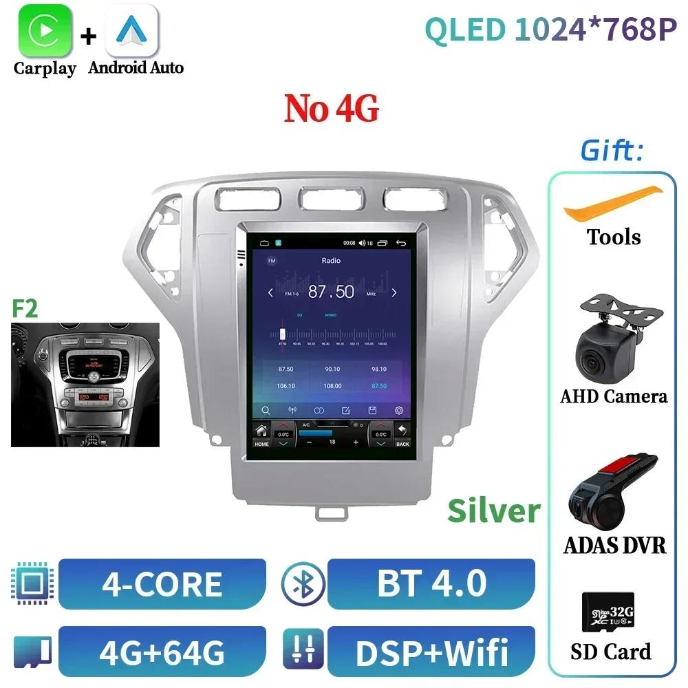 9.7inch For Ford Mondeo 4 2006-2010 Android 14 Wireless Carplay Car Radio Multimedia 4G GPS CarPlay Screen Autoradio Navigation