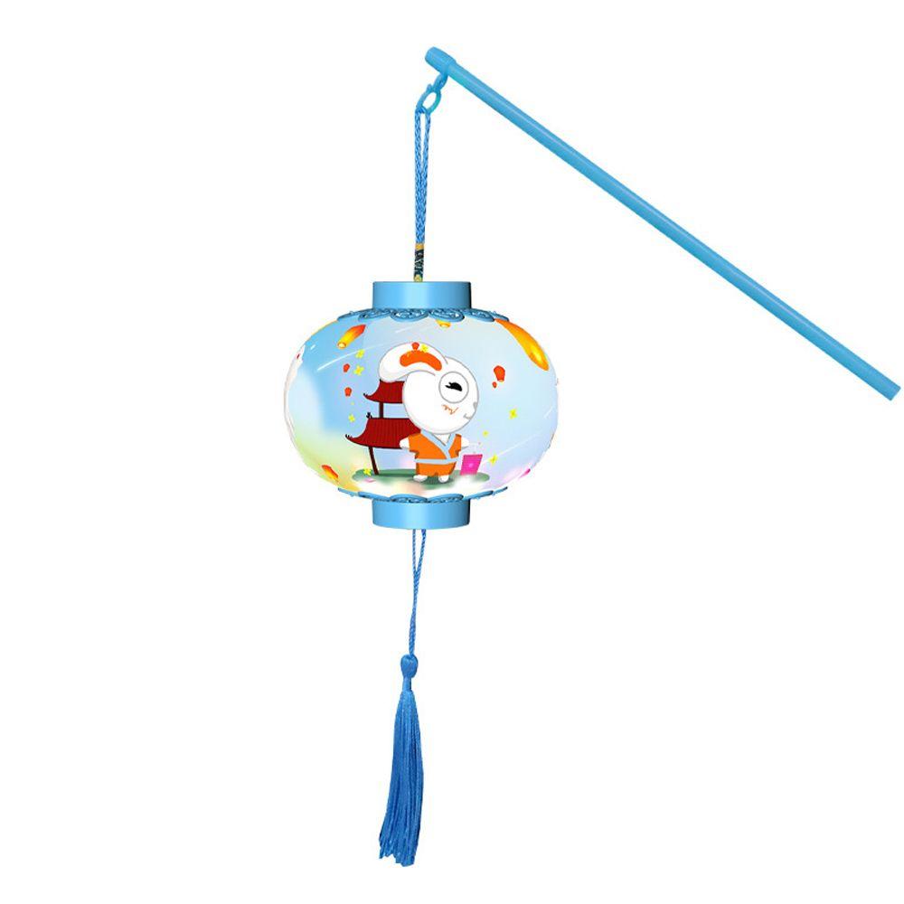 Colorful Light Up Chinese Pendant Round Cylinder Gift Kids Mid-autumn Lamp LED Lanterns Children Toys Festival Lanterns