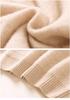 Women's Cashmere Half-High Neck Long Sleeve Wool Sweater - Versatile, Warm, and Fashionable for Autumn/Winter
