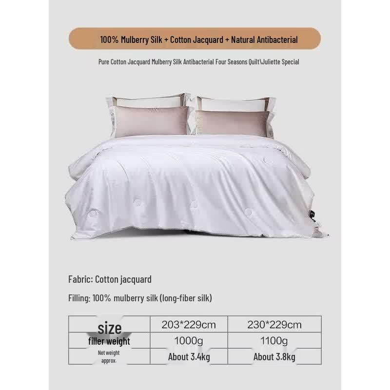 FUANNA Juliet Cotton Jacquard Silk Quilt