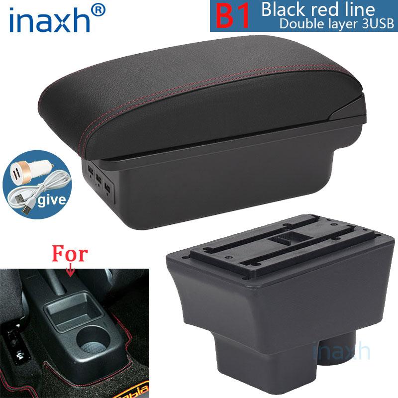 For Skoda FABIA Armrest For Skoda Fabia 2 2008-2014 Car Armrest Box Retrofit Parts Storage Box Interior Parts Car Accessories