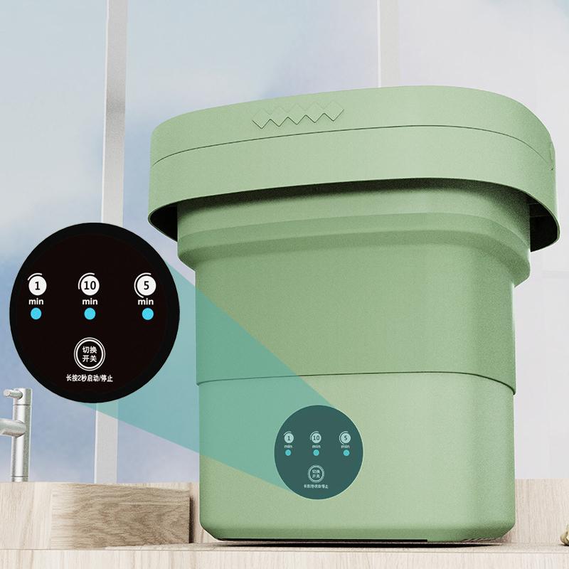 Mini mașină de spălat pliabilă lenjerie mică cu eluare prosop haine pentru bebeluși mașină de spălat spălat șosete artefact