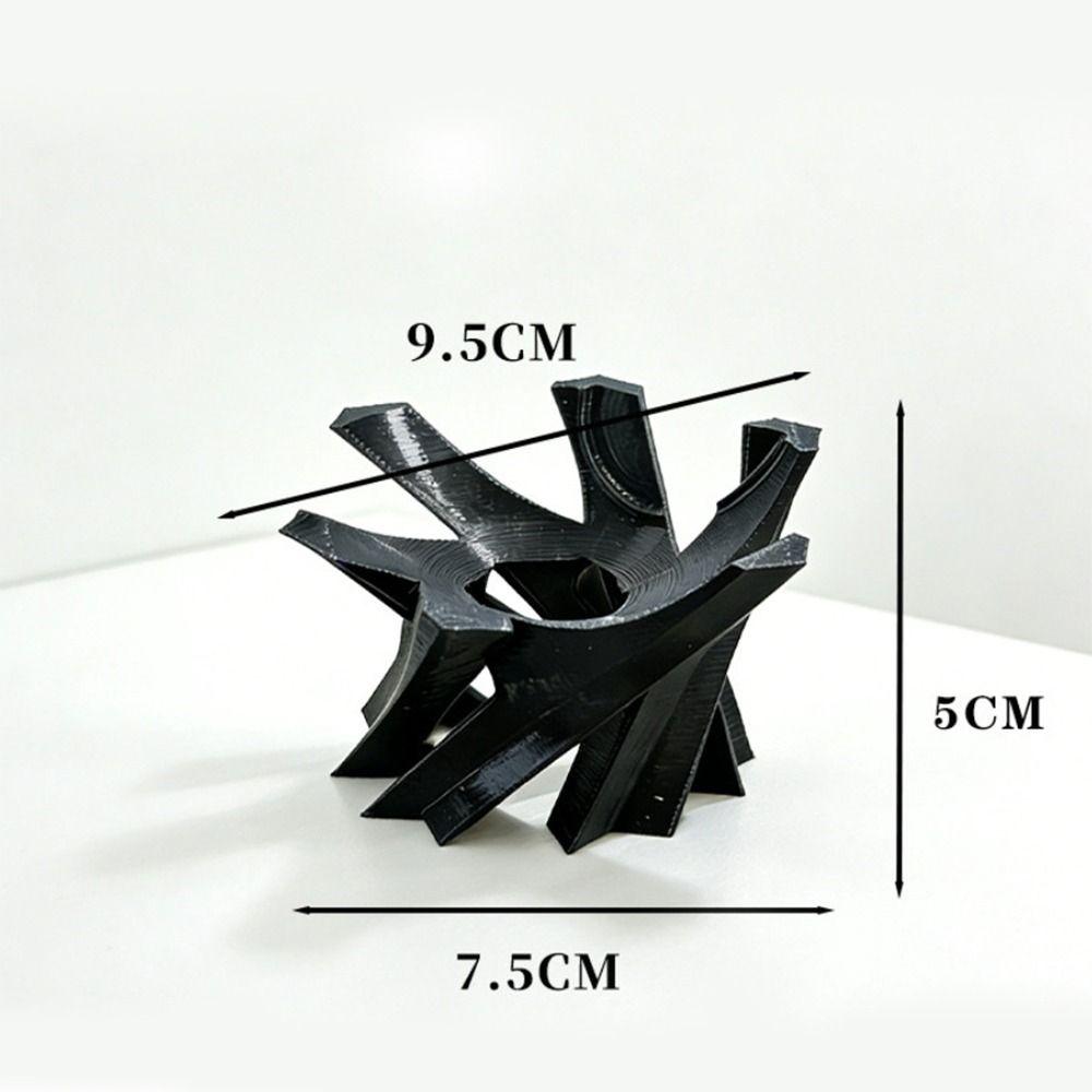 Hot 3D Printed Desk Support Stand Plastic Durable Small Ornaments Black White Table Models for Home Decoration