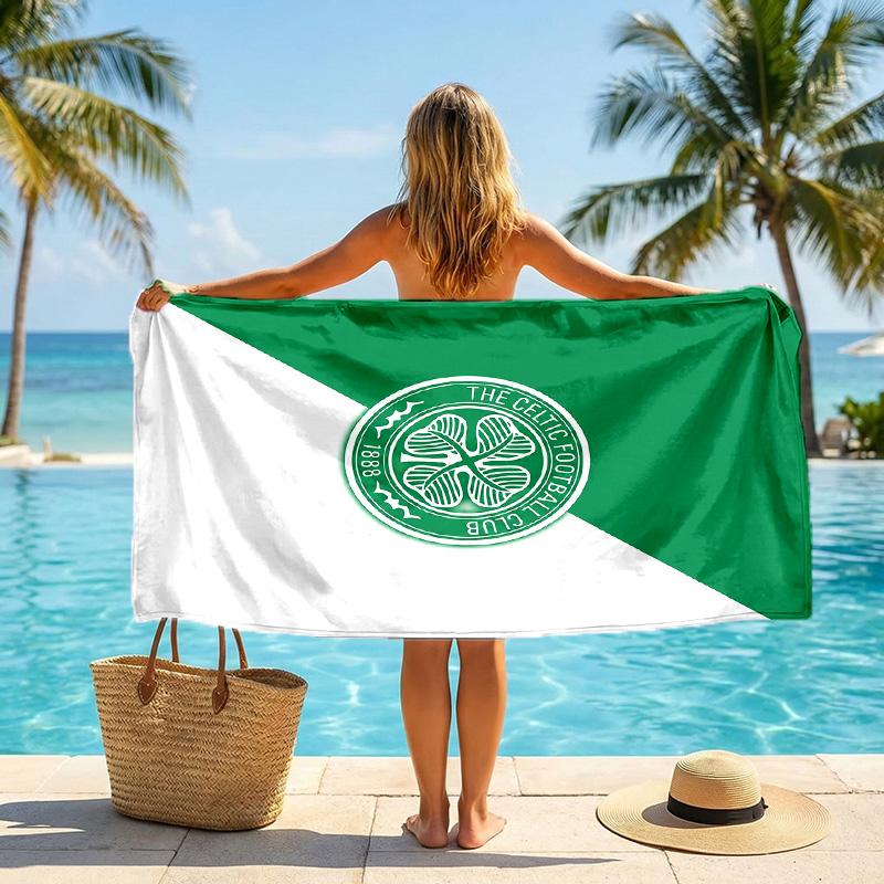 Asciugamano da Spiaggia Celtic FC Asciugatura Rapida Microfibra Assorbente Portatile da Viaggio Asciugamano da Nuoto