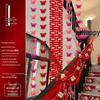 Bridal Chamber Stair Railing Decoration Set for Indoor Engagement & Wedding Celebration