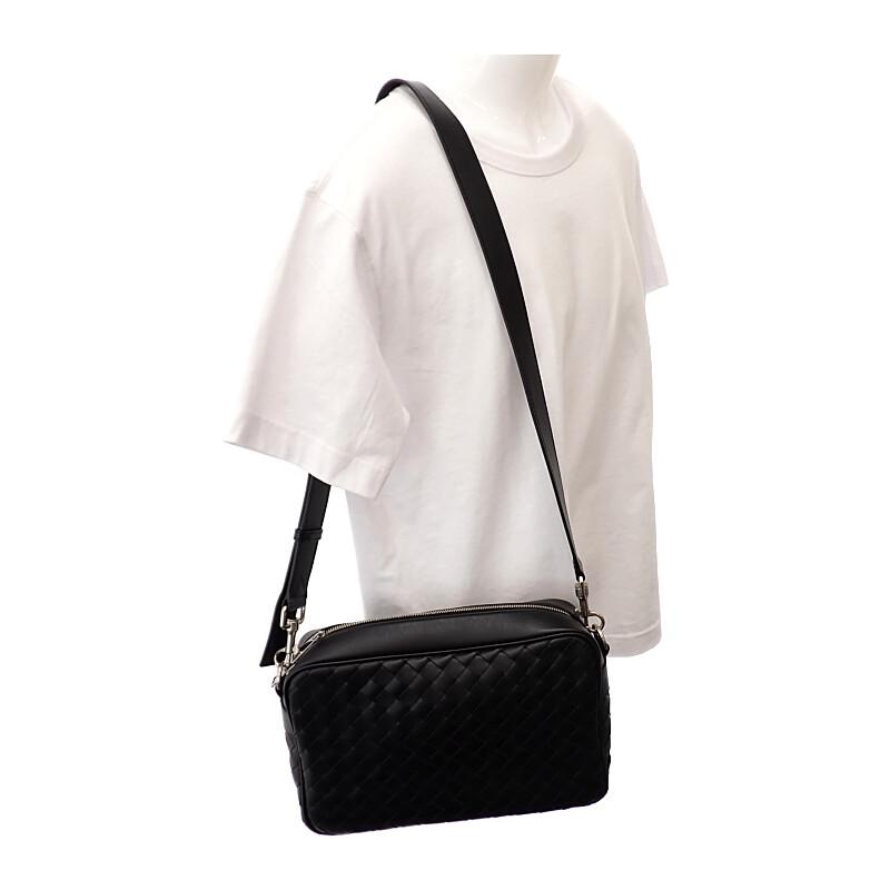 BOTTEGA VENETA  755925V2HL18803 Shoulder Bag black Calfskin mens