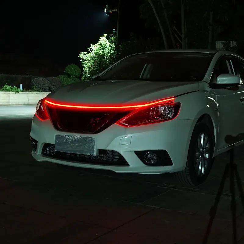30/60CM 2835 Lamp Bead Flexible Strip Light 12V LED Strip Light Car DRL Lamp Waterproof Car& Motorcycle Tear Eye Light Big Power