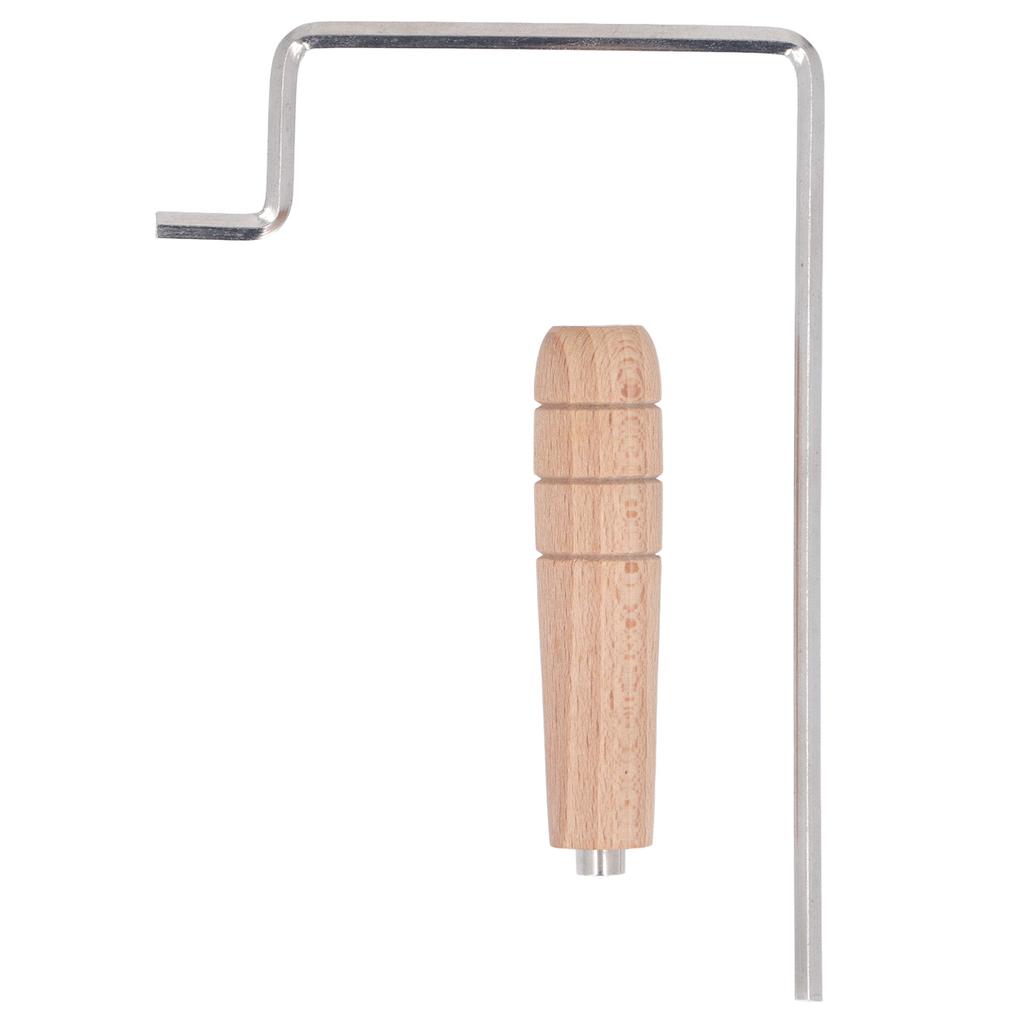 Guitar Hex Wrench Extended 4mm Hex Key Solid Wood Handle Guitar Adjustment Tool for Maintenance