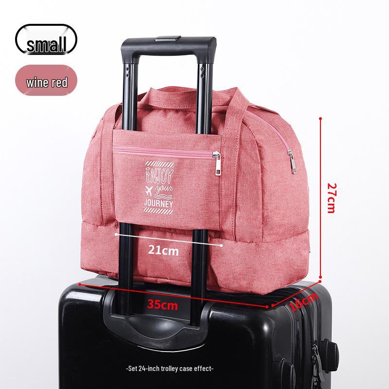 Unisex Waterproof Travel Bag: Double-Layer, Portable Handbag with Dry-Wet Separation for Fitness, Swimming, and Toiletry Storage.