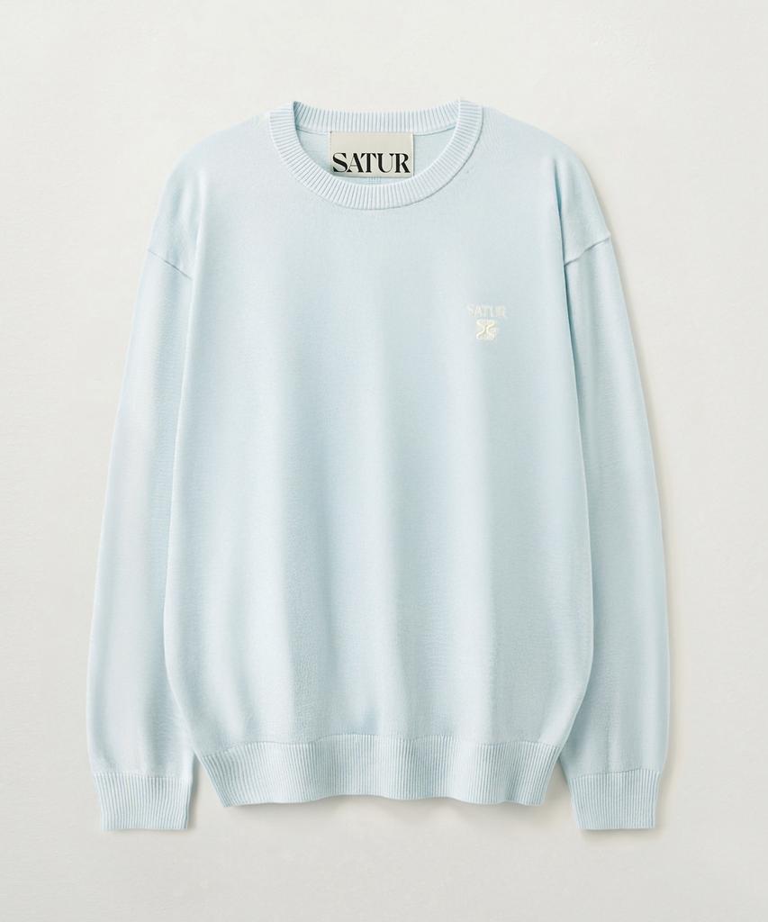 Seteo Lauren Basic Crewneck Knit Sky Blue
