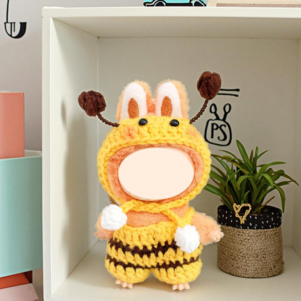 [Cloth Only] 10cm Doll Clothes Handmade Little Bee Set Exquisite Accessories for Doll Doll Clothing Set Replacement