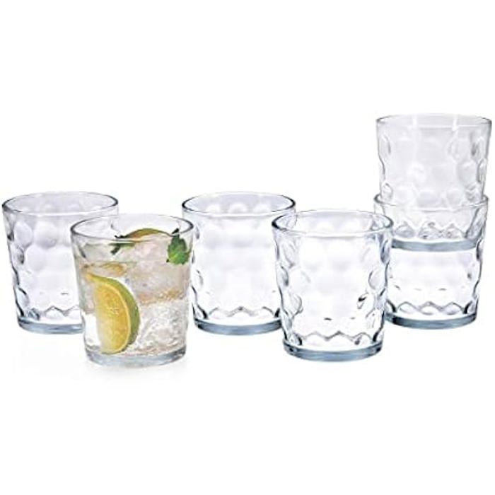 Sada sklenic - QUID - Kata - 6 kusů - 260 ml - Ploché sklo - Vhodné do myčky nádobí