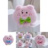 Adorable Cute Bow Tie Pig Plush Toy Doll Keychain With Soft Pp Cotton Filling