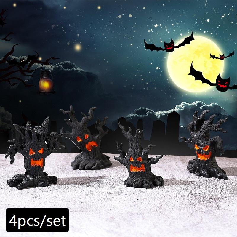 Micro Landscape Halloween Dryad Ornaments Mini Dryad Shape Craft Resin Ornament For Halloween Party Horror Atmosphere Home Decor