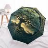 1pc Celtic Tree of Life Umbrella with Plastic Handle,Suitable for All Seasons Home Travel Outdoor UmbrellaDD917