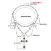 Fashion Cross Pendant Necklace Gothic Layered Necklace Pearl Beaded Necklace