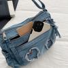 Shoulder Bag Denim Crossbody Bag Women Commuter Handbag