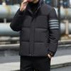 Down Jacket Is Cold-proof and Handsome, Loose and Thickened Warm In Winter, White Duck Down Stand-up Jacket.