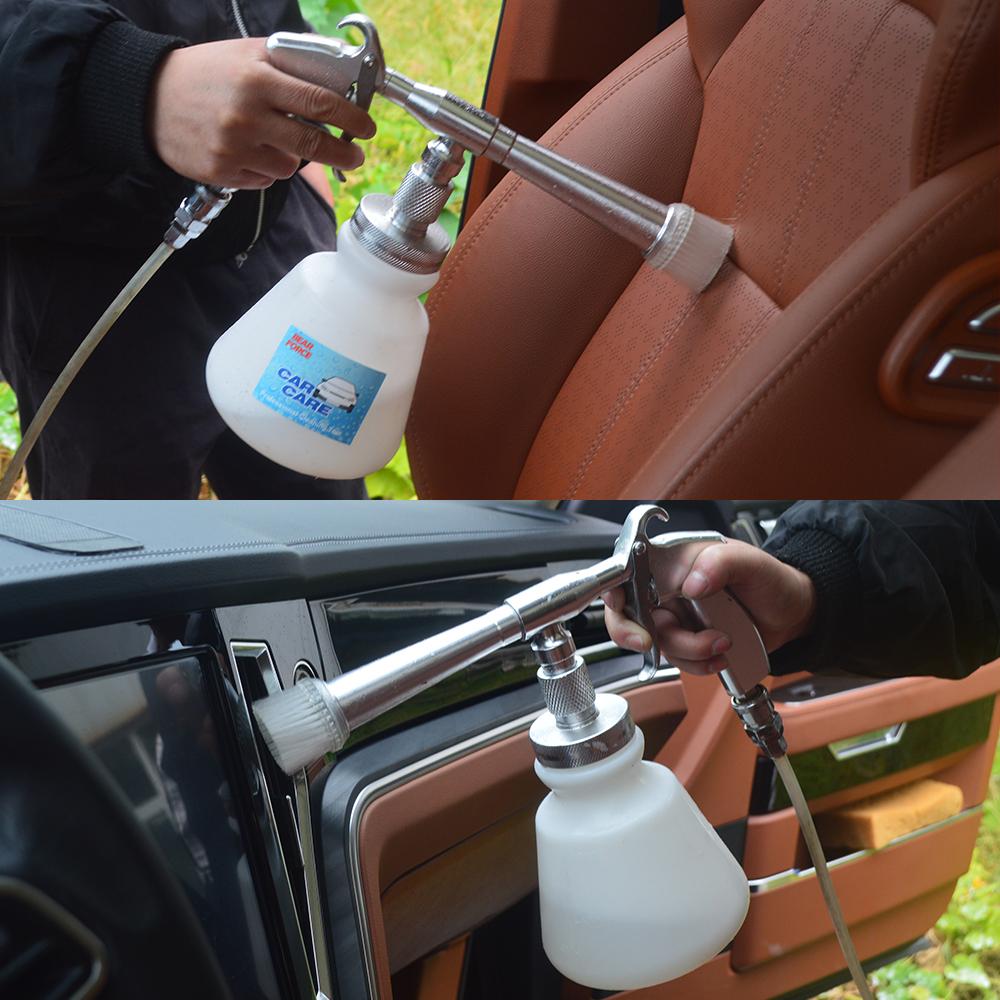 Car Cleaning Gun Pneumatic Air Compressor Foam Gun car wash Interior Deep Cleaning Gun for Tornado Car Detailing Tool