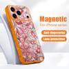 Vintage European Style Case For iPhone 17 Pro Max Magnetic For Magsafe Hybrid Slim Matte Cover For iPhone 16 15 14 13 Pro Max Moon Stars Pattern