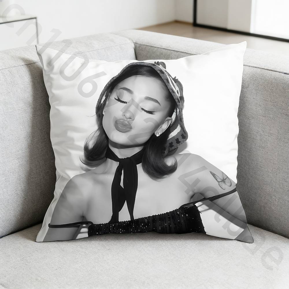 Singer AAriana Grande Pillow Cover Living Room Sofa Cushion Cover Bedroom Room Bed Pillow Cover Home Decoration