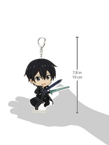 Sword Art Online DekaPuniKore! Keychain (with stand) Kirito [Aincrad]