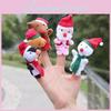 Pacote de 5 Marionetes de Dedo de Pelúcia de Rena de Natal Feitas de Algodão Super Macio Para Diversão Festiva