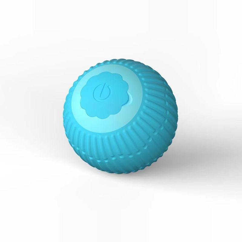 

Cat and Dog Toy Self-Hi Relieving Stuffy Cat Teaser Intelligent Obstacle Avoidance Ball Automatic Cat Teasing Ball Cat Electric Pet Supplies Blue